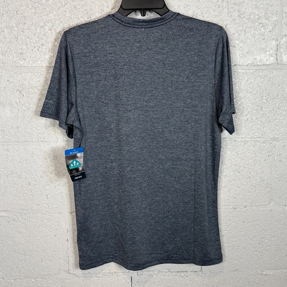 Columbia Men's Hike Moisture-Wicking Crew Neck T-shirt - Collegiate Navy - Picture 3 of 5